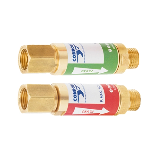 Válvula antiretrocesso de chama